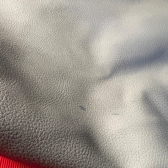 Sky Blue  Lined Purse, with a Wide Multicolored Detachable Strap - Picture 3 of 3